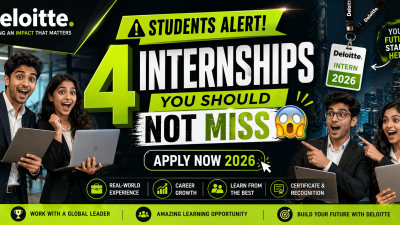 Students Alert: 4 Deloitte Internships You Should Not Miss 2026
