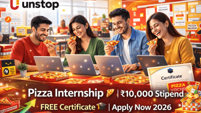 Unstop Pizza Internship 2026 | Stipend Rs. 10