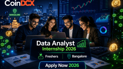 CoinDCX Data Analyst Internship 2026 for Freshers in Bangalore: Apply Now