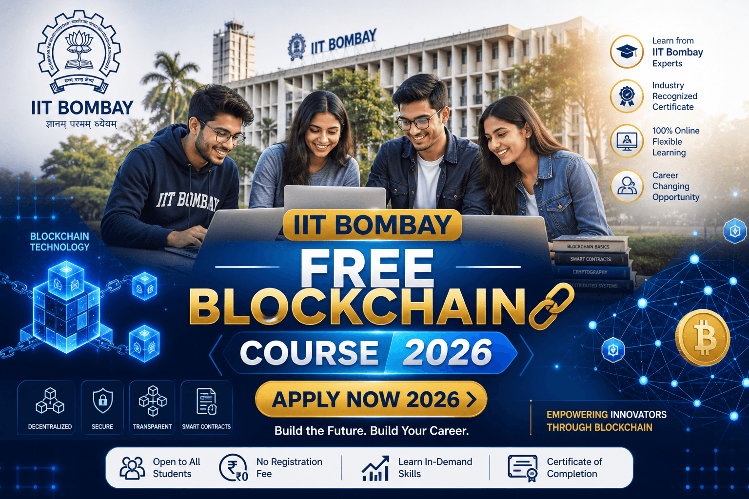 IIT Bombay Free Blockchain Course 2026: Apply Now For A Career-Changing